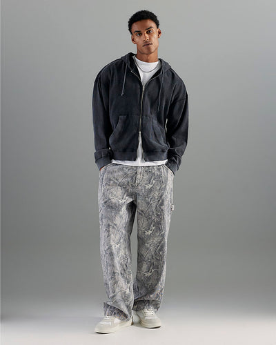 Brown Baggy Fit Camouflage Jeans