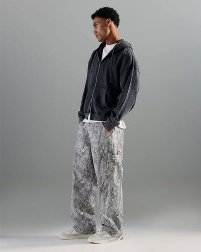 Brown Baggy Fit Camouflage Jeans
