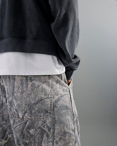 Brown Baggy Fit Camouflage Jeans