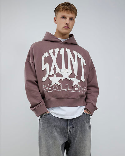 Pink Oversized Fit Saint Paris Hoodie
