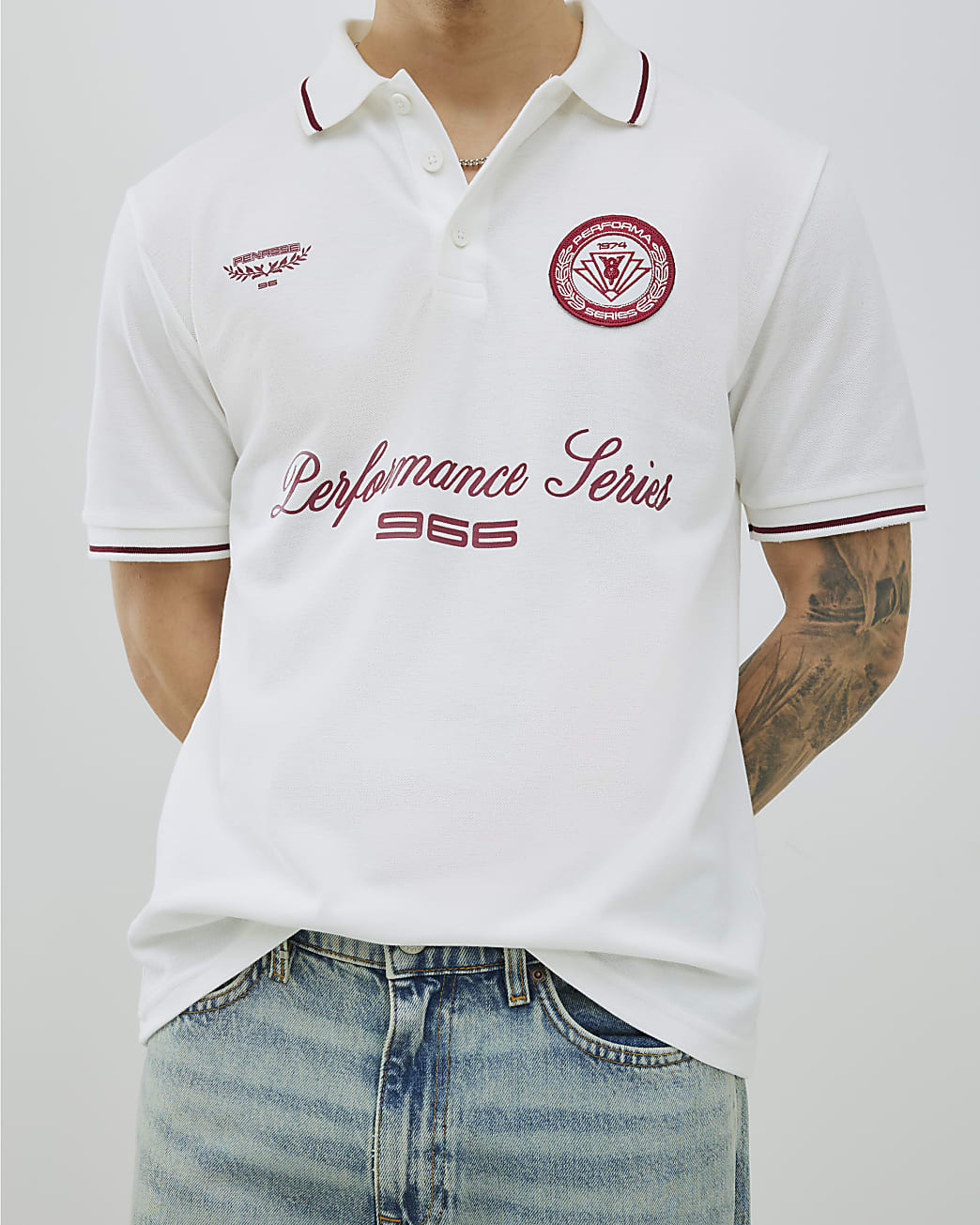 White Regular fit Performance Polo Shirt