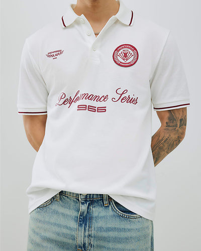 White Regular fit Performance Polo Shirt