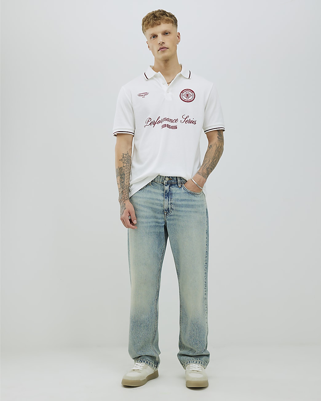 White Regular fit Performance Polo Shirt