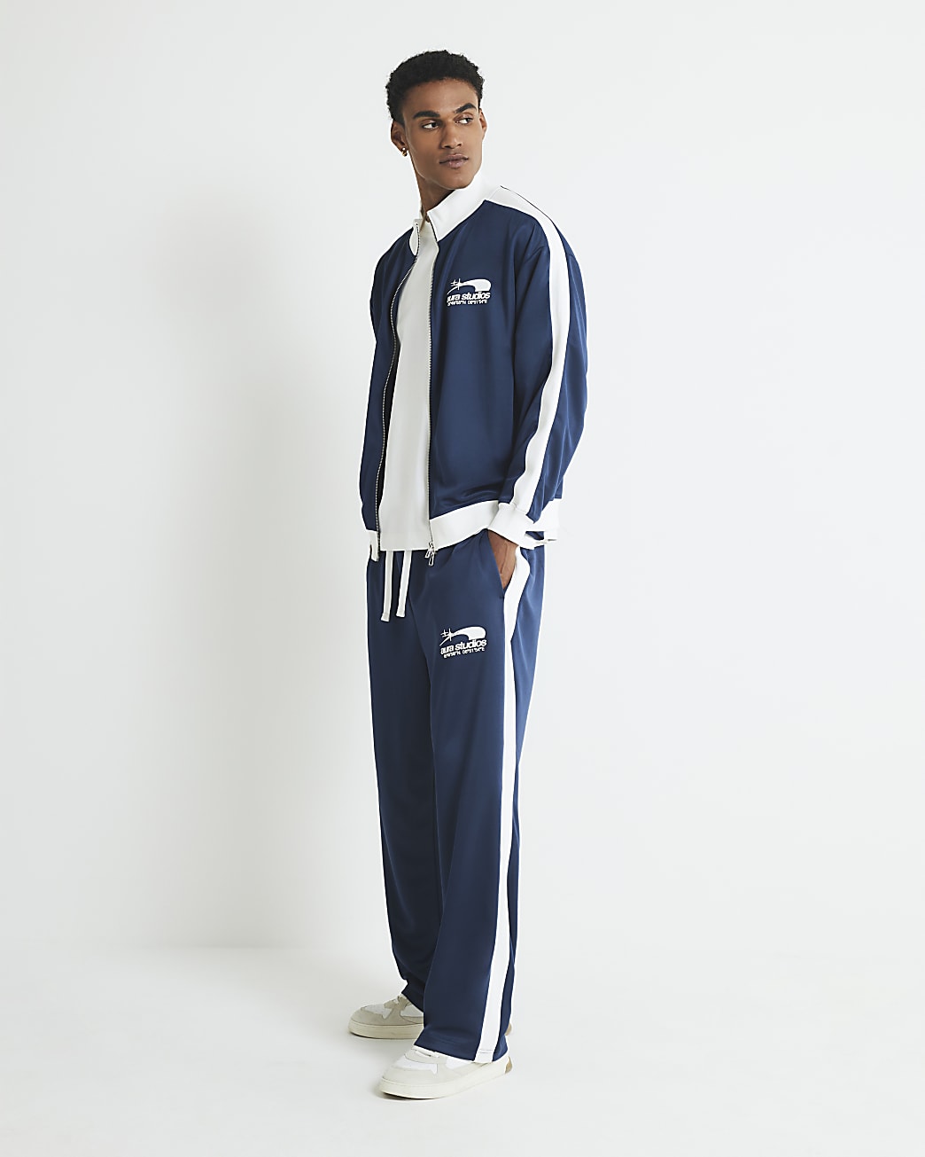 Blue Regular Fit Aura Studios Joggers