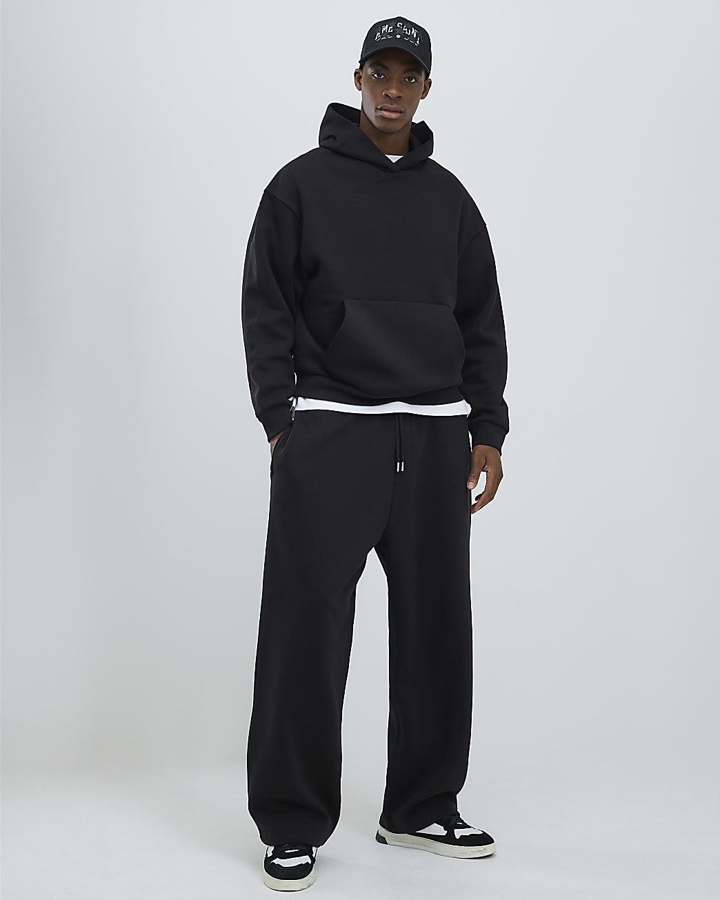 Black Wide Leg Joggers