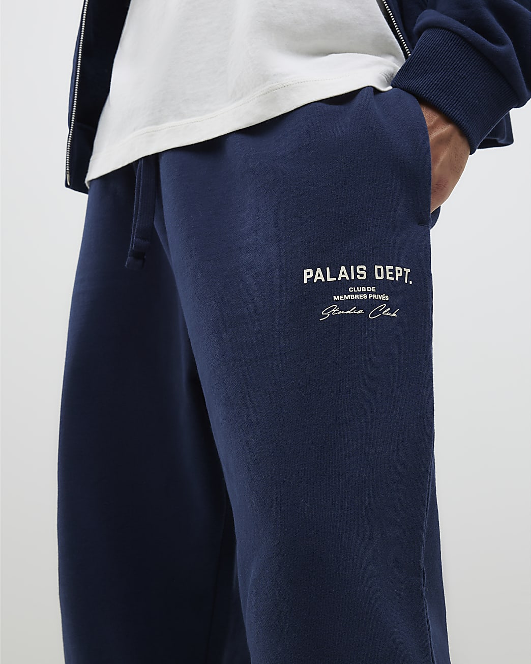 Navy Palais Dept Wide Leg Joggers