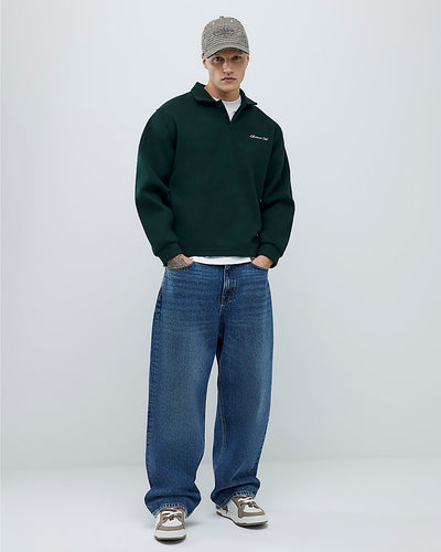 Green Oversized Fit Sanctuaire Polo Shirt