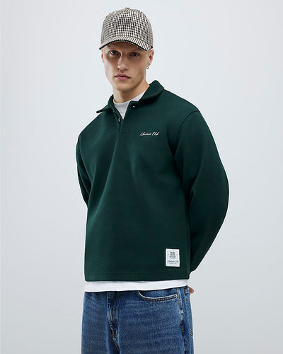 Green Oversized Fit Sanctuaire Polo Shirt