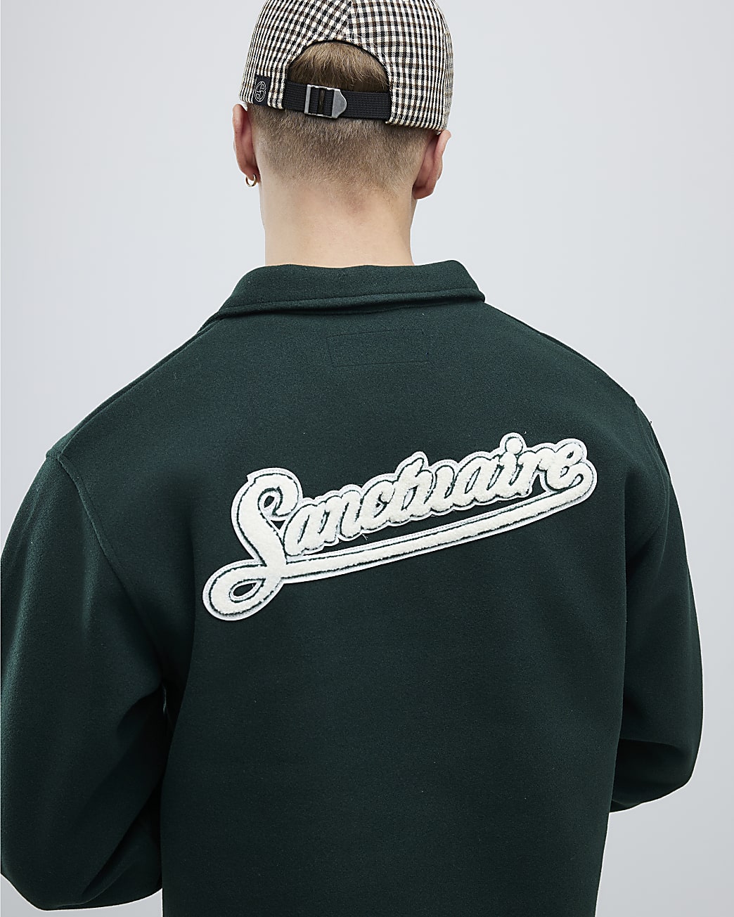 Green Oversized Fit Sanctuaire Polo Shirt