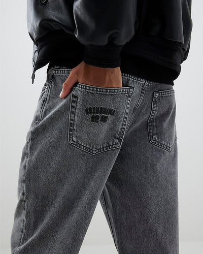 Grey Baggy Fit Jeans
