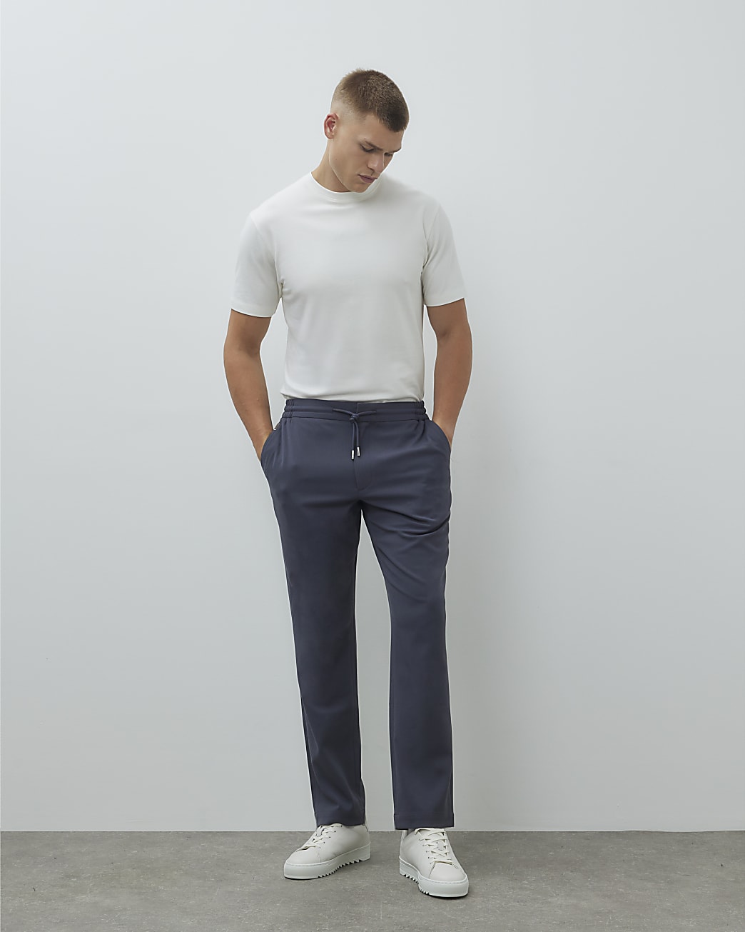 Blue Slim Fit Joggers